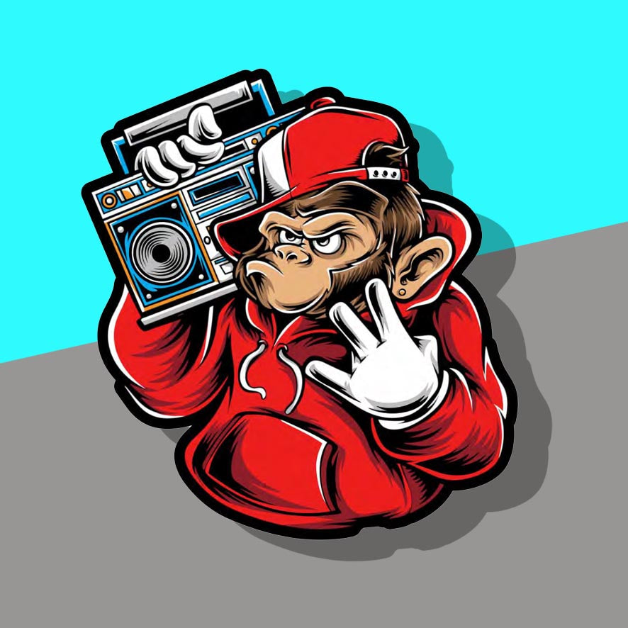 B-Boy Hip hop Monkey