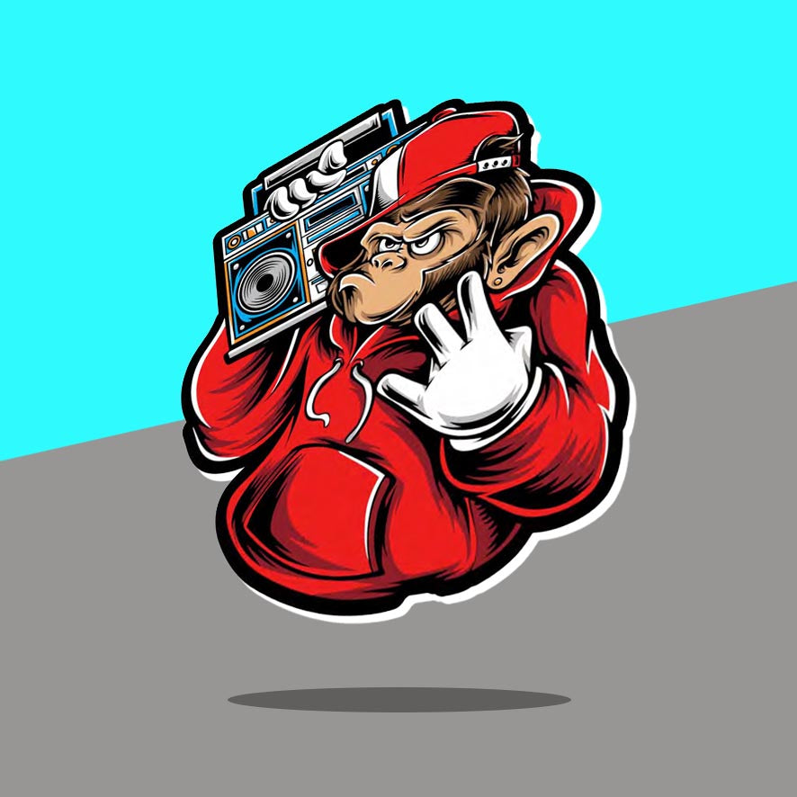 B-Boy Hip hop Monkey
