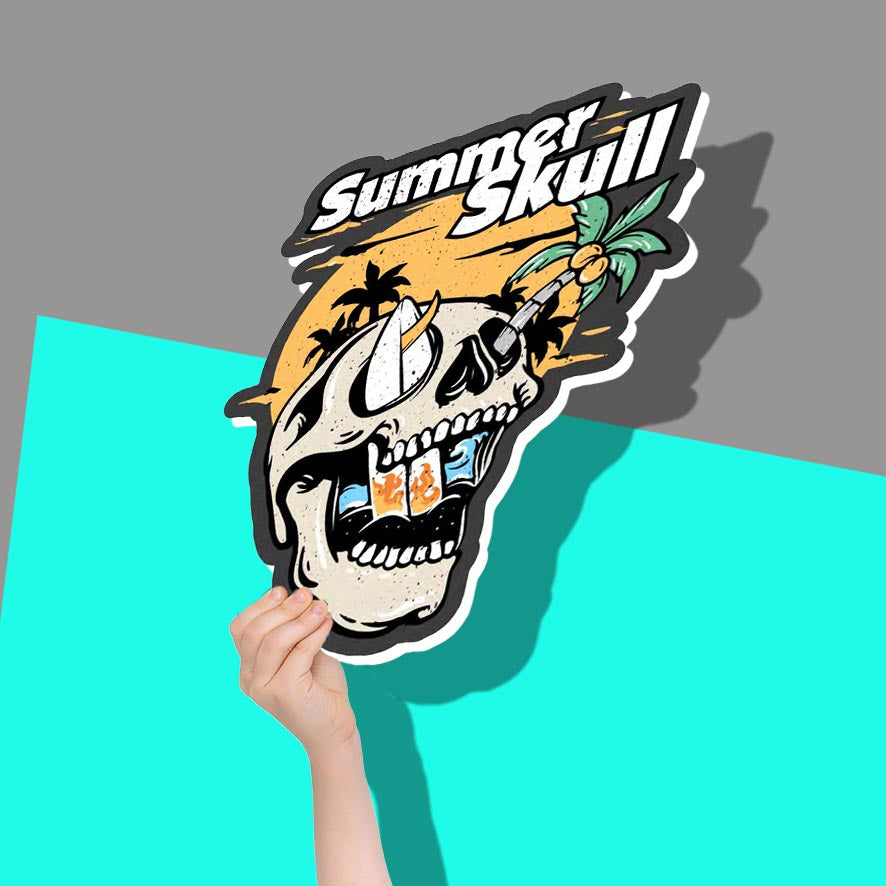 Summer Hawaiian Skull