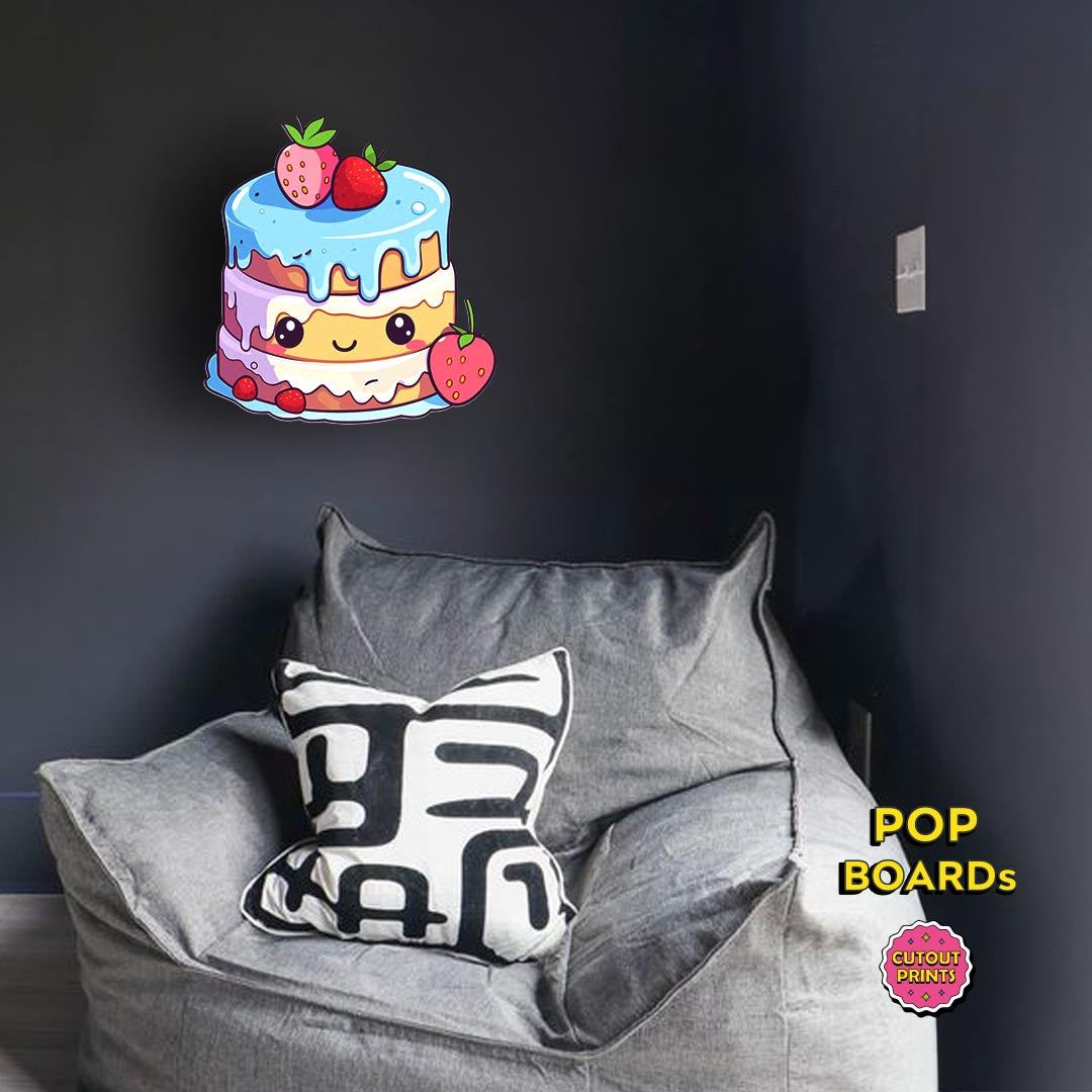 Bubblegum iced vanilla tiered cake