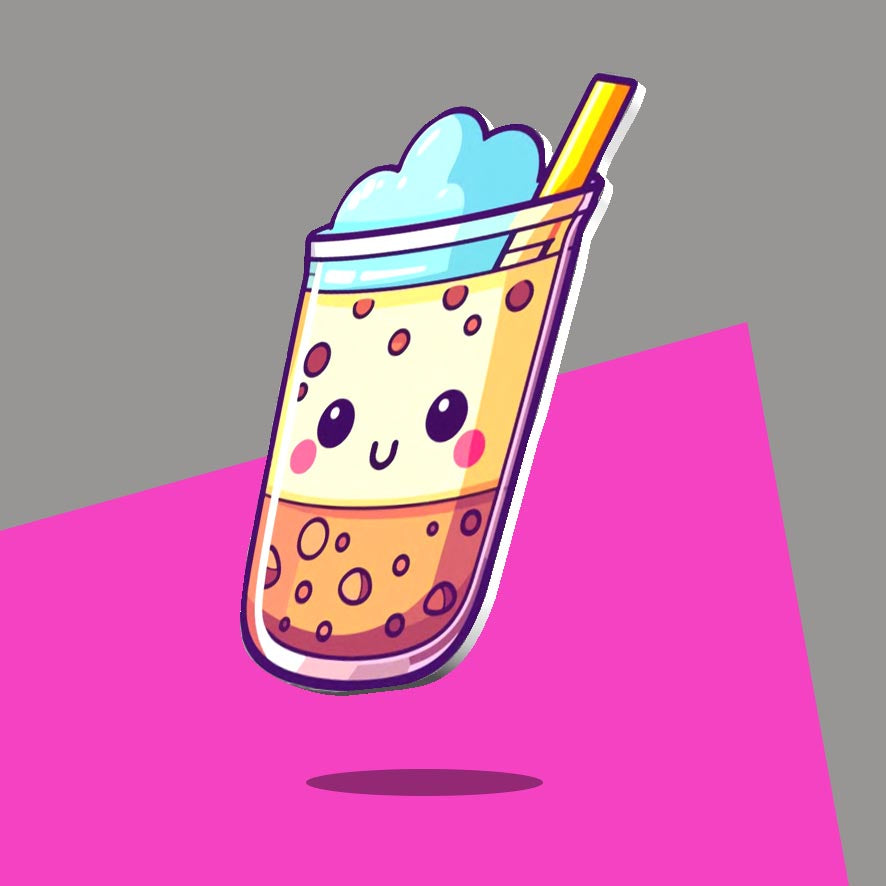 Blue Foam Boba