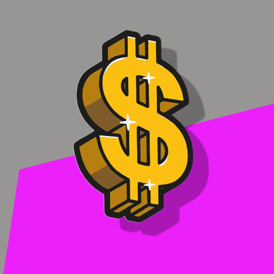 Sparkling Dollar Sign