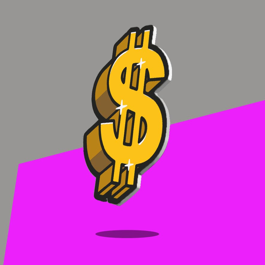 Sparkling Dollar Sign