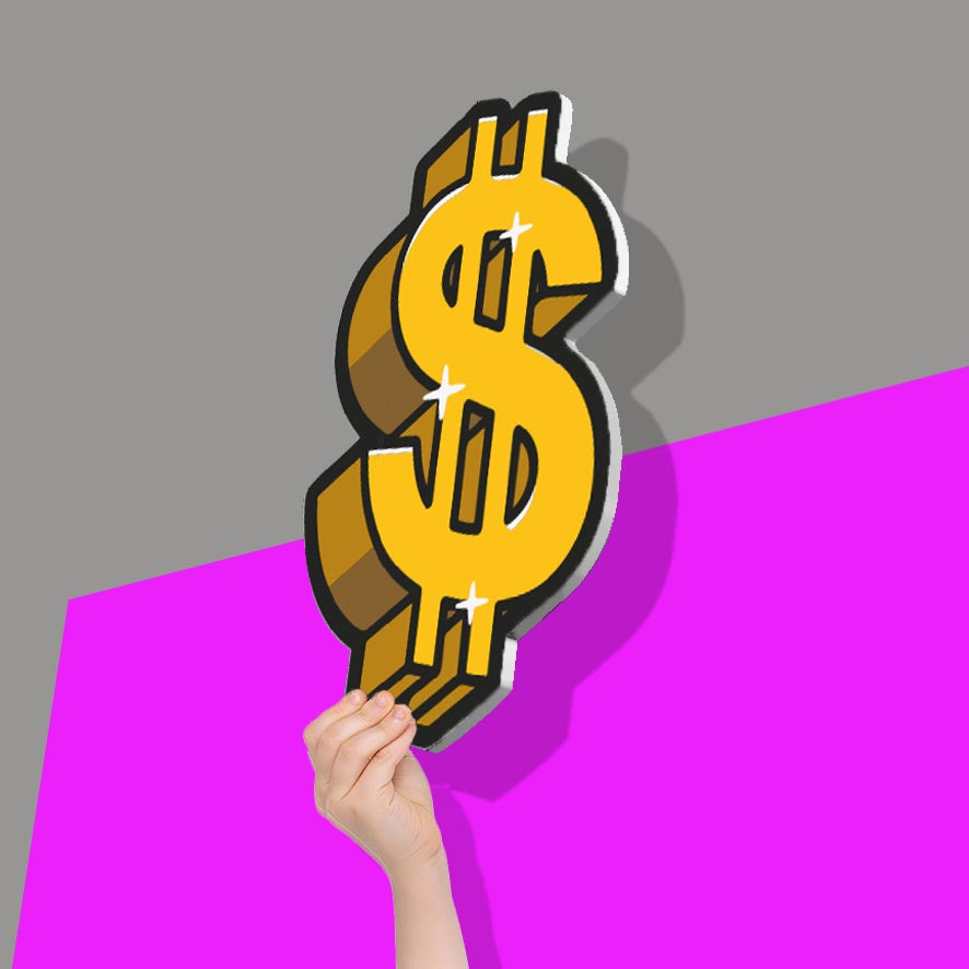 Sparkling Dollar Sign