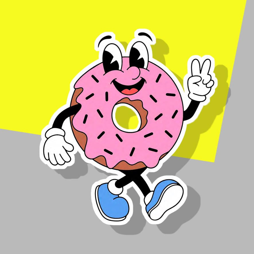 Pink Doughnut character
