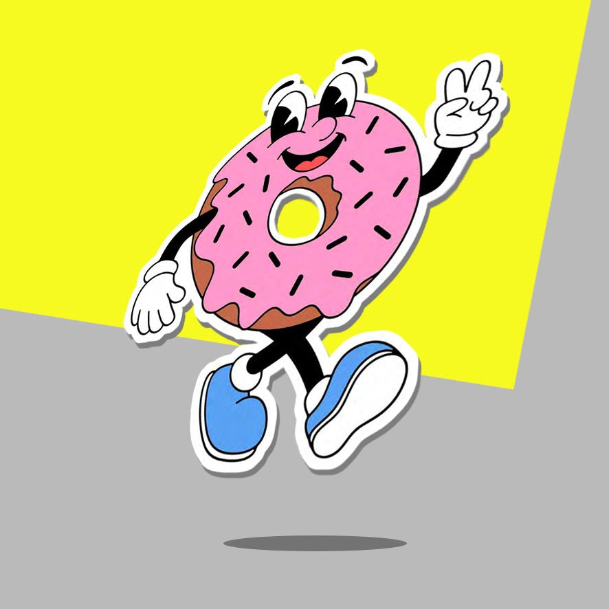 Pink Doughnut character