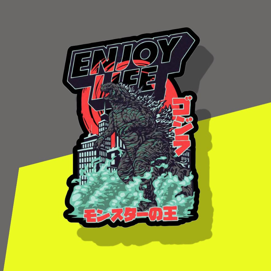 Godzilla Japanese Sign