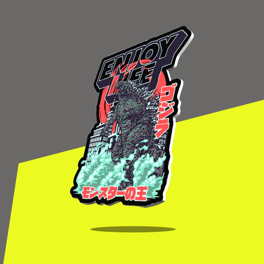 Godzilla Japanese Sign