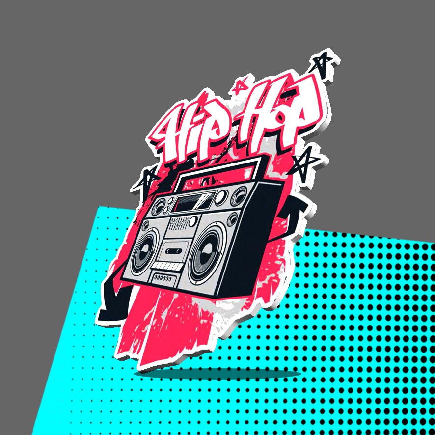 Hip Hop Retro Boombox