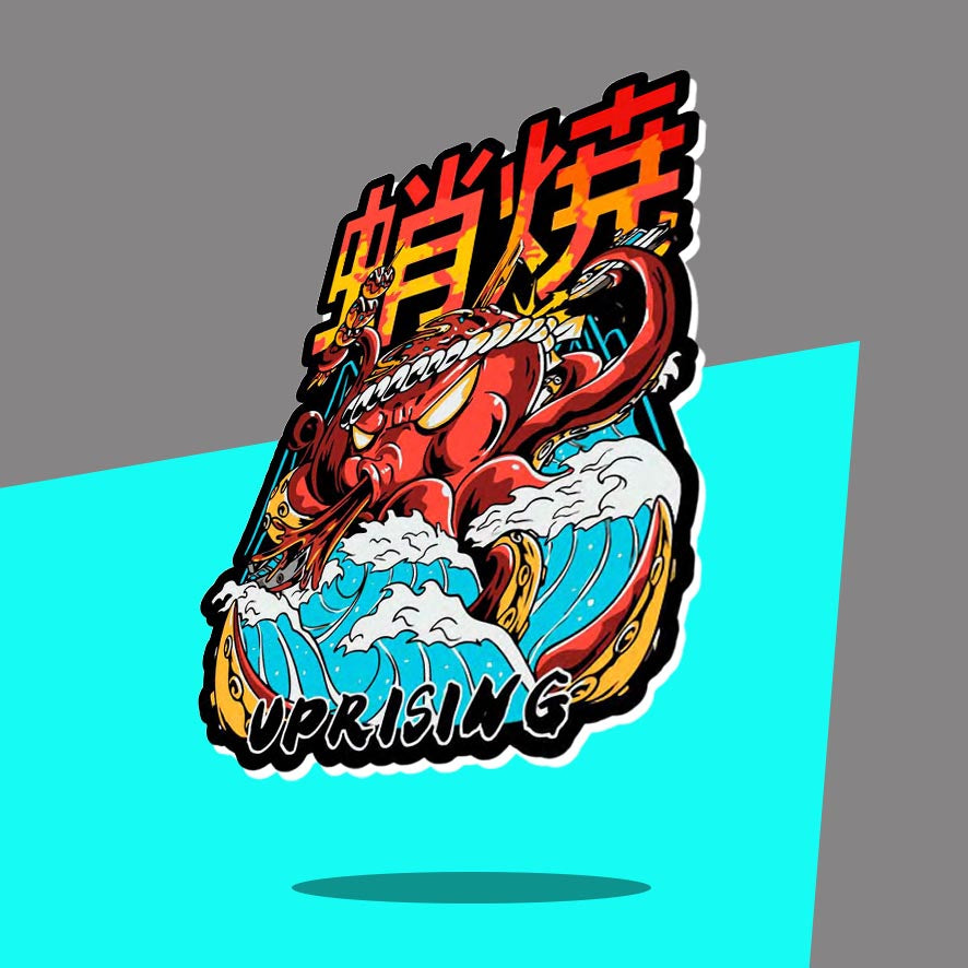 Japanese Octopus graphic art
