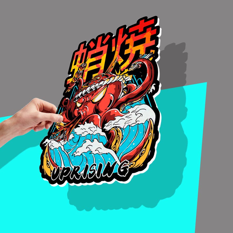 Japanese Octopus graphic art