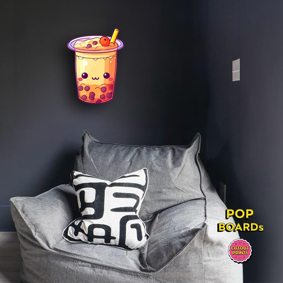 Red Bubble orange boba
