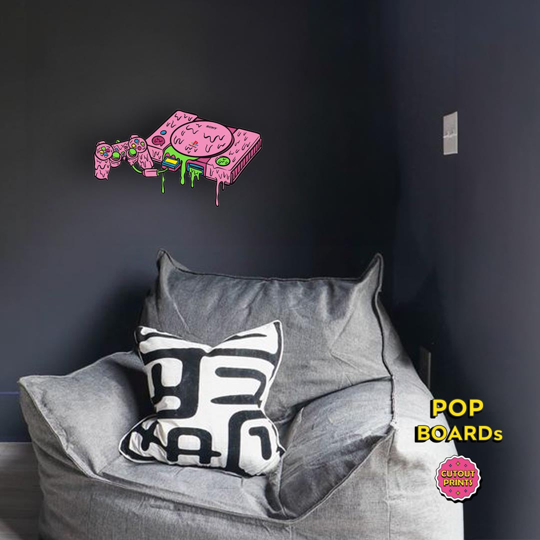 Pink Melted Retro Gaming console