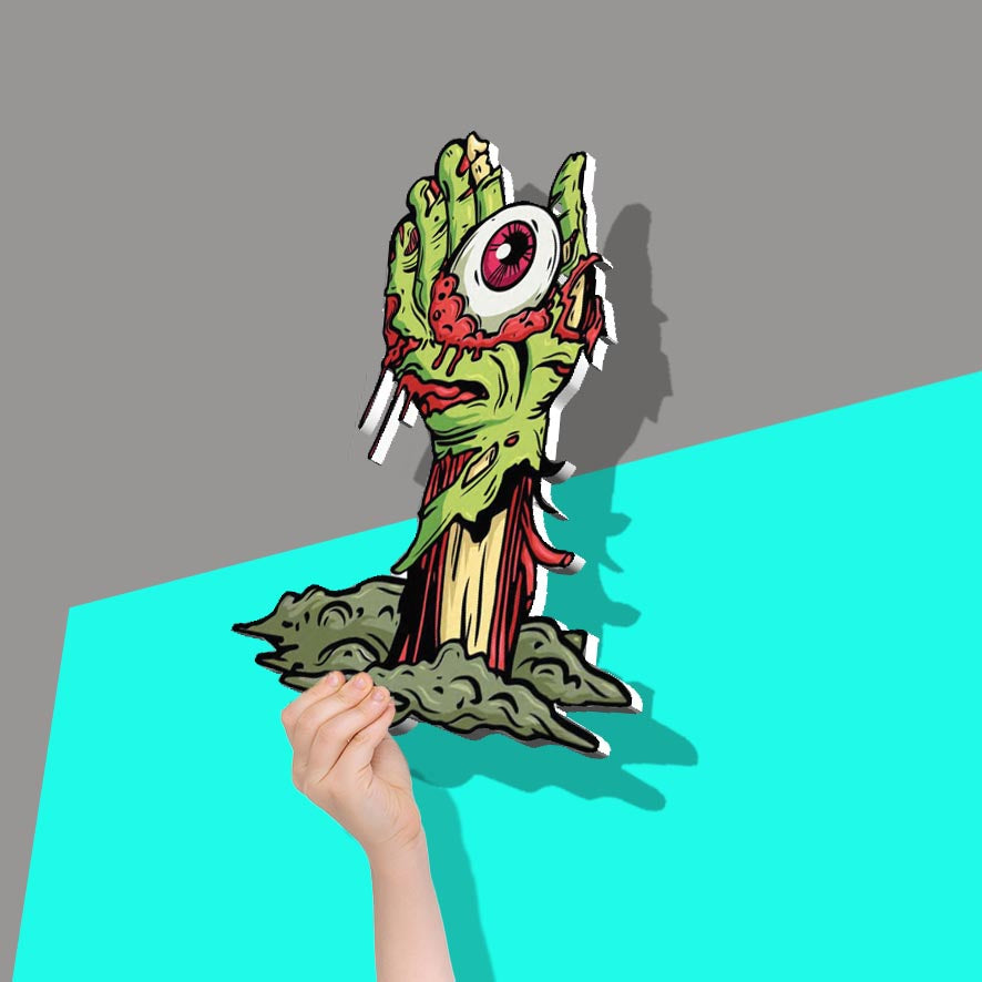 Zombie hand with Eyeball