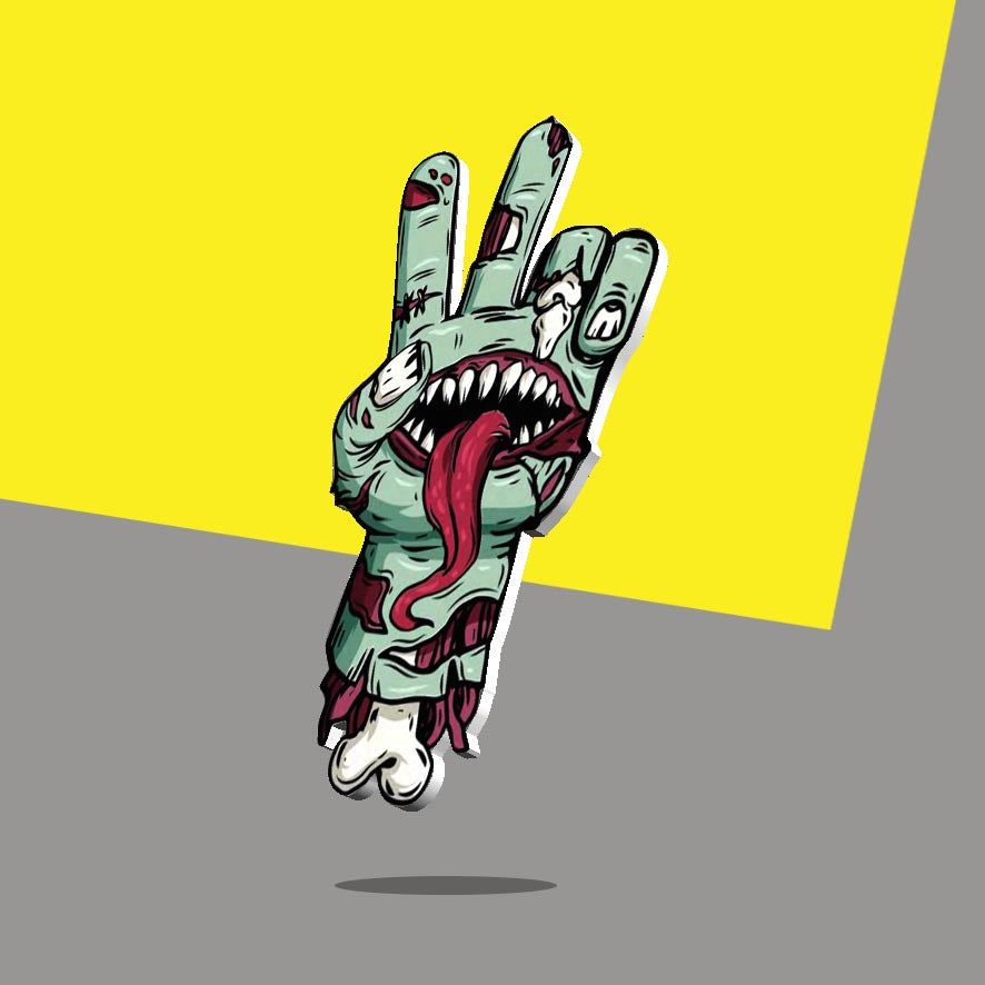 Zombie Peace Sign