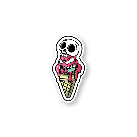 Skull Ice cream topping