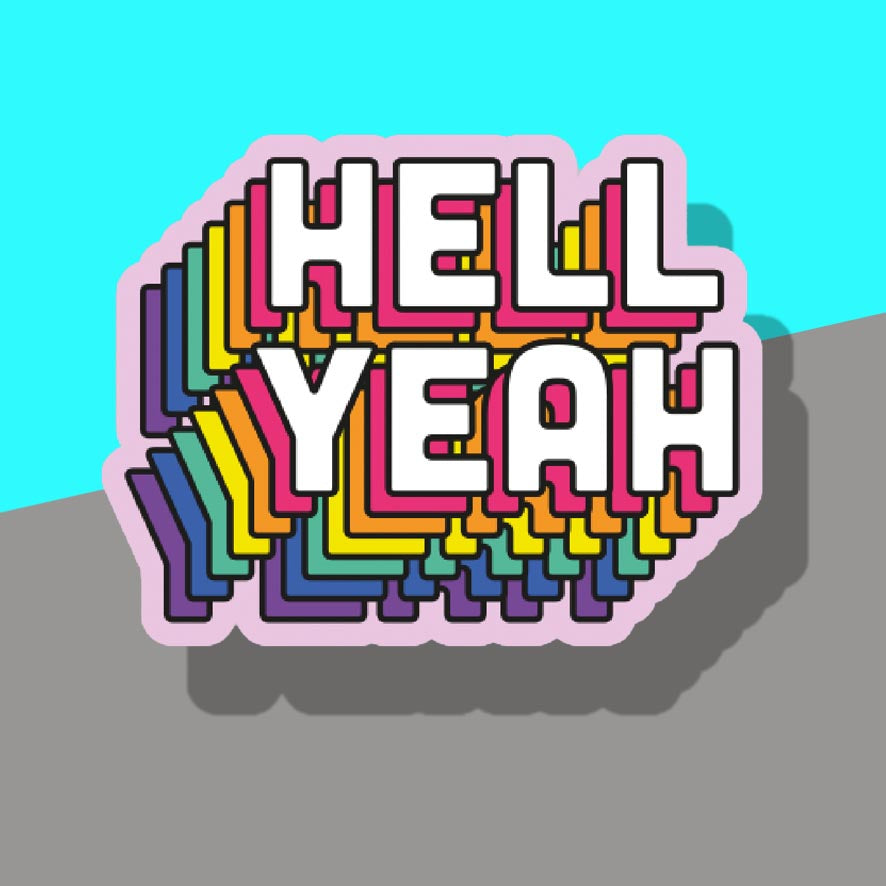 Hell Yeah Typography