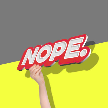 Nope 3d Typography