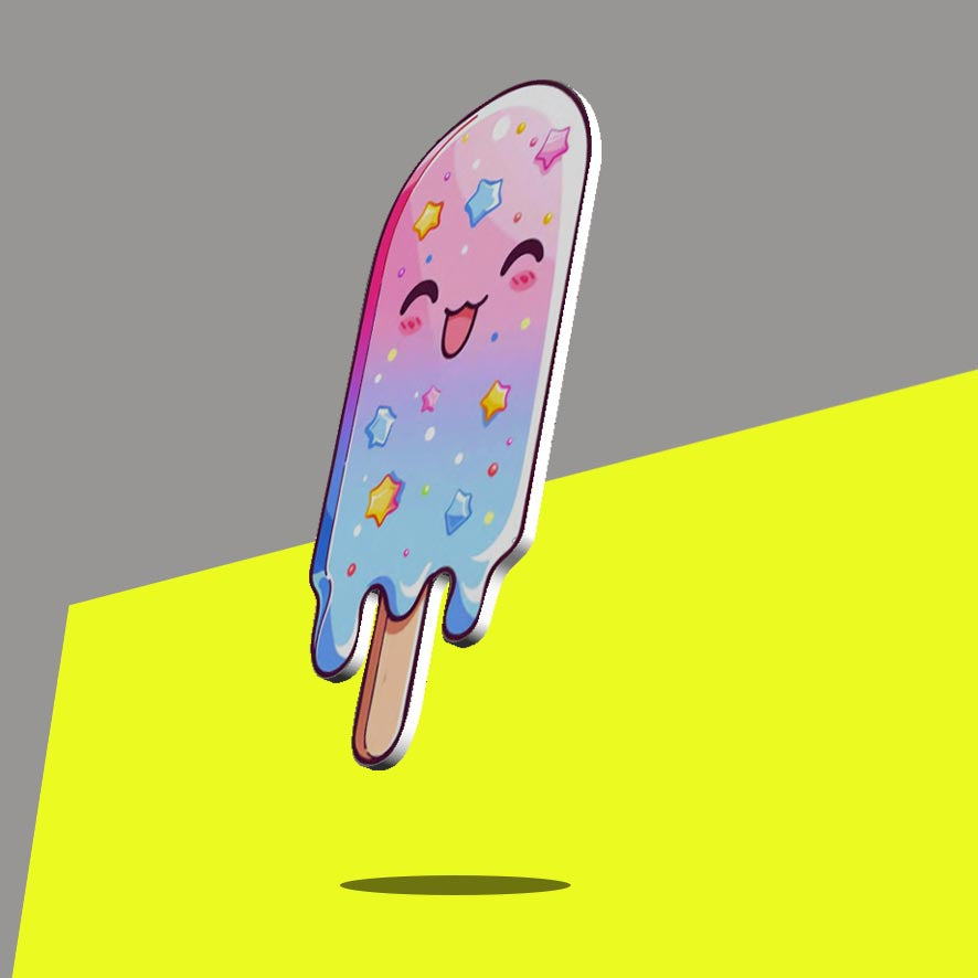 Star sprinkles gradient Ice lolly