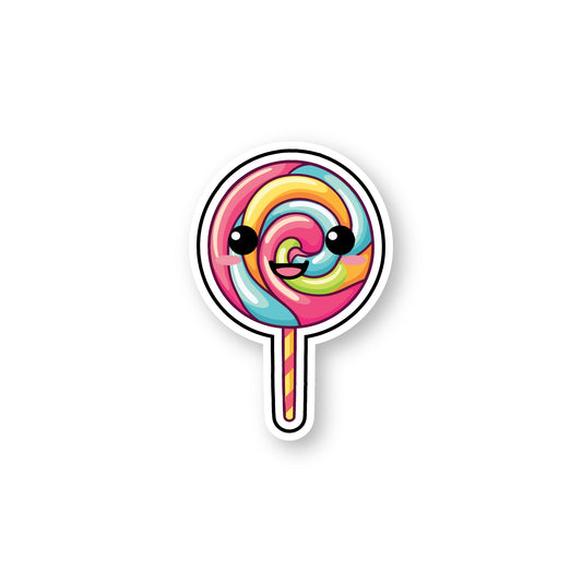 Multi coloured swirl lolly