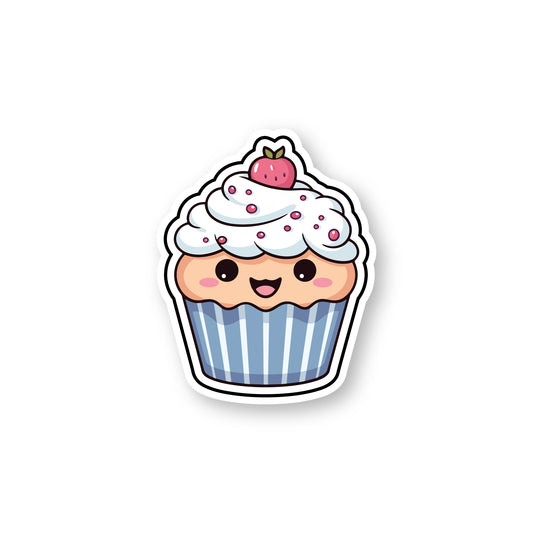 Vanilla cupcake with white cream