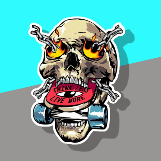 Chain Skateboard Skull