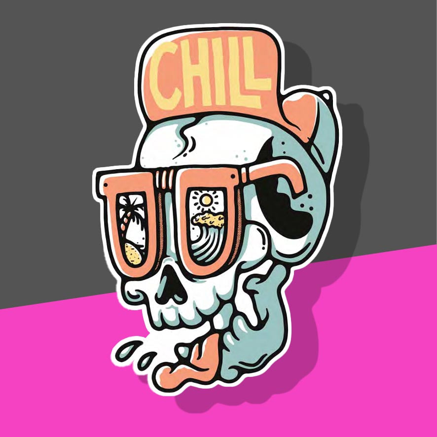 Chill cap Summer skull