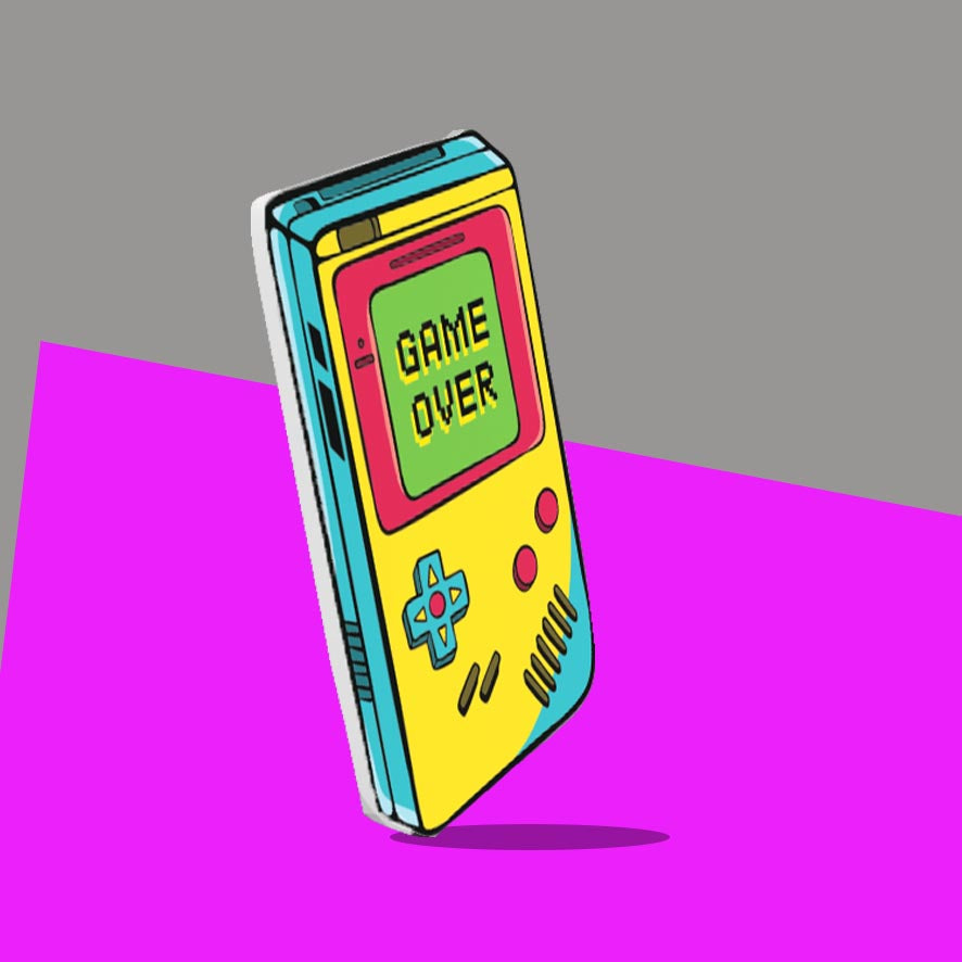 Retro Hand Held Gameboy