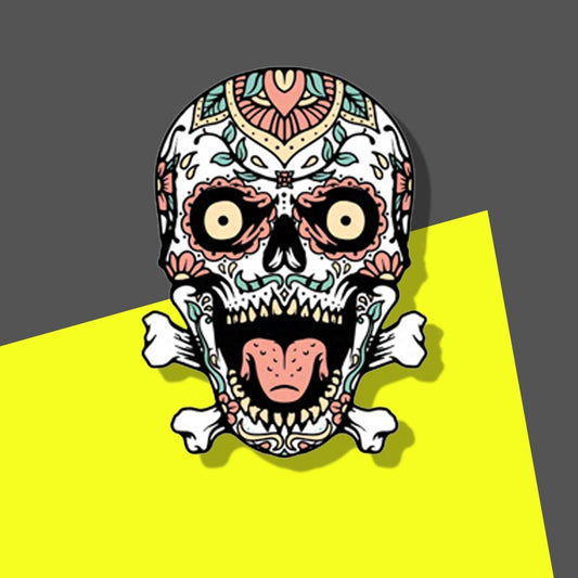 Bright Mexican Tattooed skull