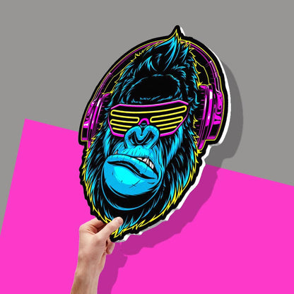 Neon 80s Gorilla