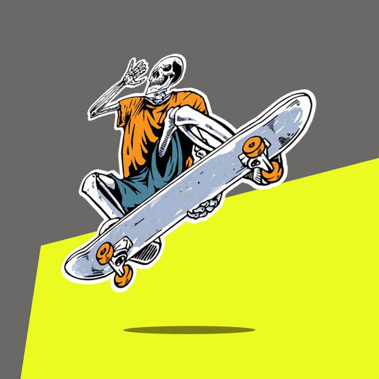 Skateboarding Skeleton