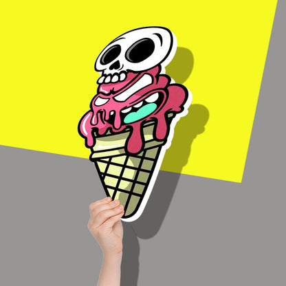 Skull Ice cream topping