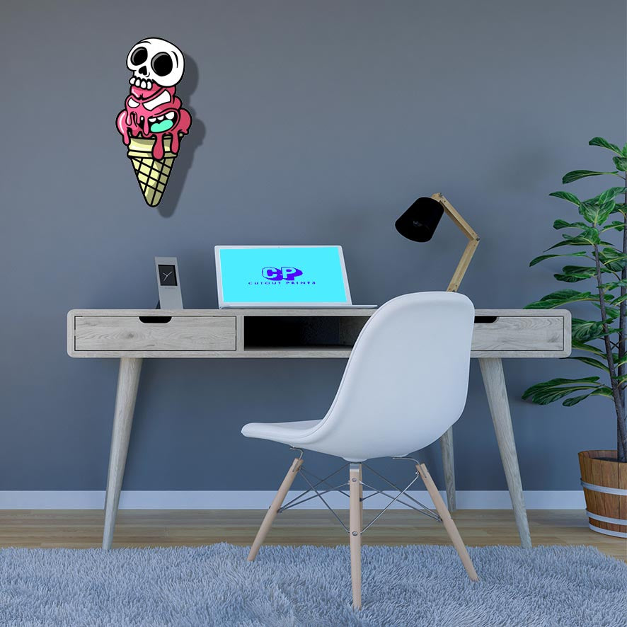 Skull Ice cream topping