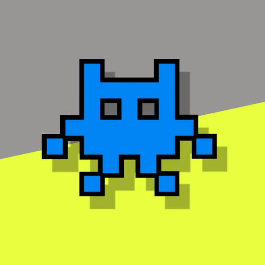 Blue Space Invader