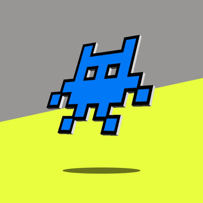 Blue Space Invader