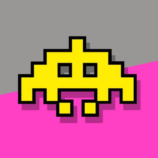 Yellow Space Invader