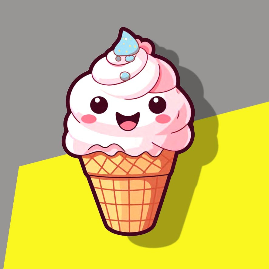 Strawberry Ice cream Cone