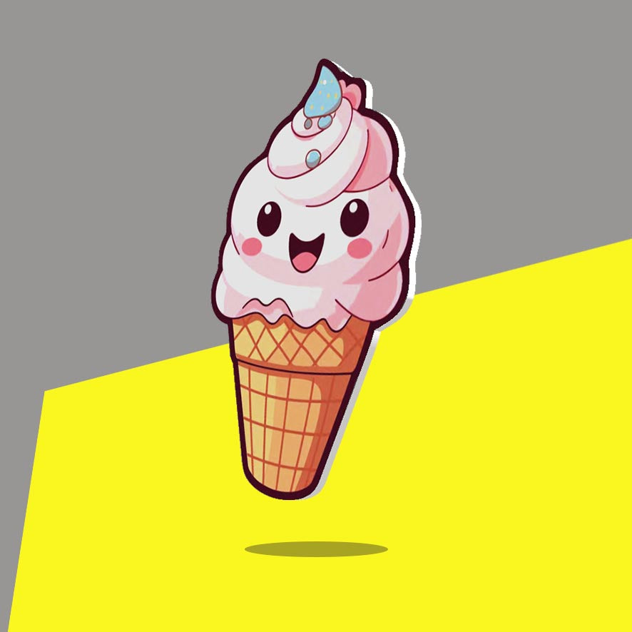 Strawberry Ice cream Cone