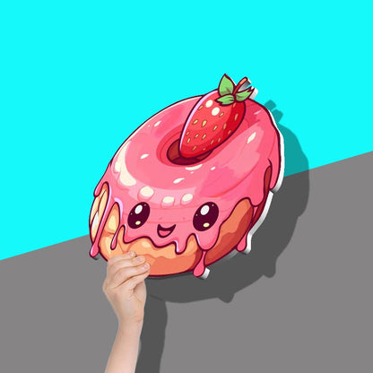 Pink Strawberry Doughnut