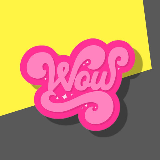 Pink WOW Typography