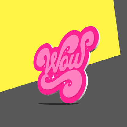 Pink WOW Typography