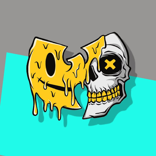 Wu-Tang melting Smiley Skull