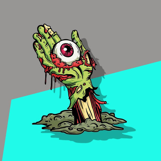 Zombie hand with Eyeball